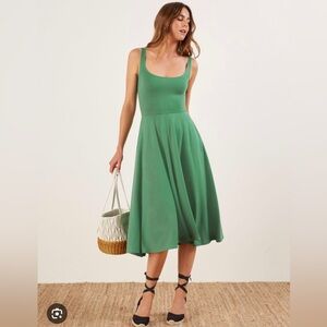Reformation Rou Dress XS in great, discontinued green color